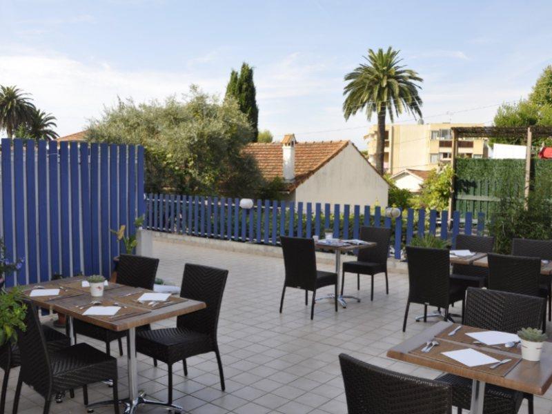 Hotel Restaurant De La Mer Golfe-Juan Bagian luar foto